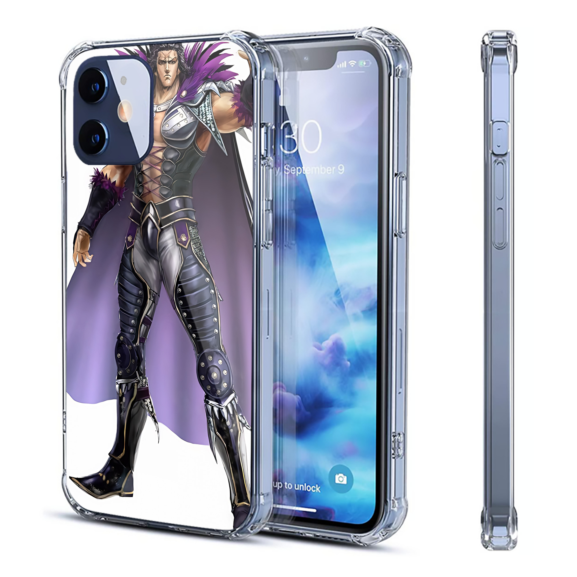 （画像用） 北斗の拳 Fist of the North Star 【iPhone 12シリーズ対応】透明スマホケース（クリアソフトケース）